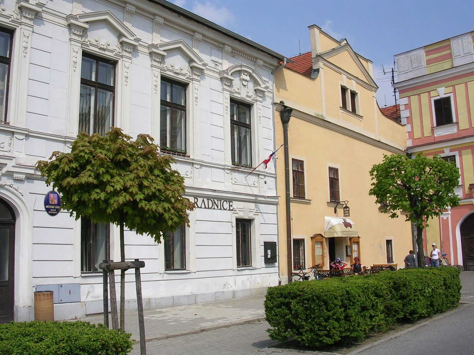 Nová Bystřice — barokní radnice na Mírovém náměstí